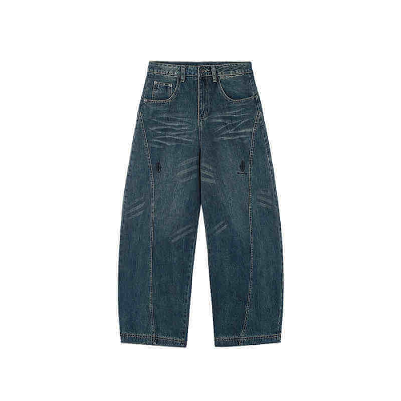 Retro Jeans Loose Straight Drooping Wide Leg Pants eprolo