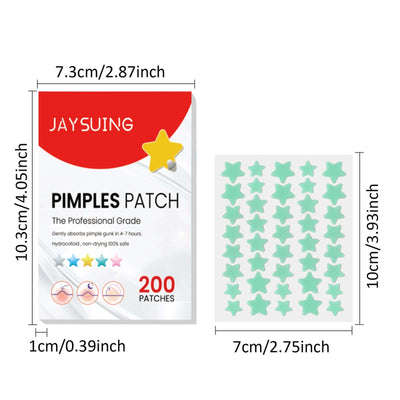 Hydrocolloid pimple patches for face in cute star shape