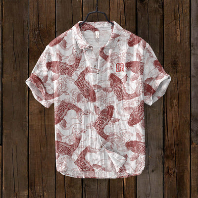 Fashion Summer Casual Printed Hawaiian Shirt Vacation Seaside eprolo