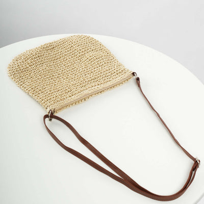 Niche Design Vacation Straw Tote Bag eprolo