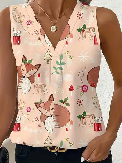 Women's Versatile Minimalist Printed Vest eprolo