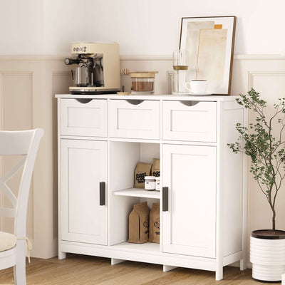 Cabinets With Drawers And Shelves, Living Room, Bedroom, Bathroom Decor Cabinets Furniture Home Decor - White eprolo