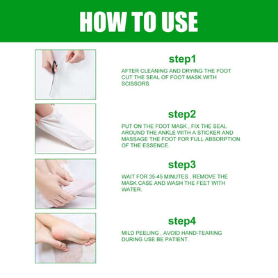 Aloe Vera Foot Mask, Moisturizing Anti-Cracking, Dead Skin Removal, Tender Skin Care Foot Mask eprolo