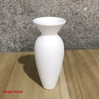 High White Billet Vase Painted DIY eprolo