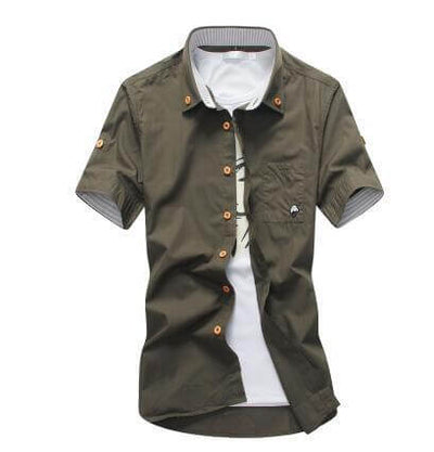Embroidery Mens Shirts Astrazona