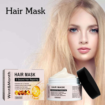 Keratin Repair Hair Mask, Moisturize And Repair Hair Ends Split Improve Dry And Frizz Hair Care Mask eprolo