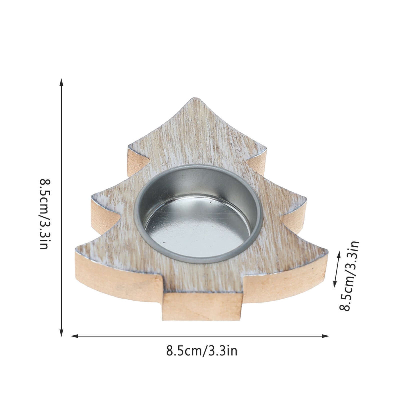 New Christmas Nordic Wood Snowflake Candlestick Ornaments eprolo