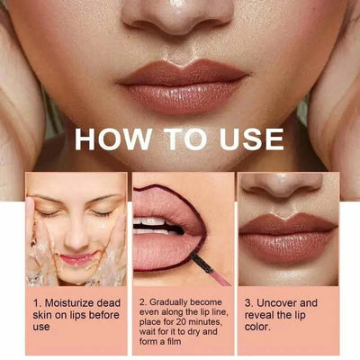 Peel Off Lip Liner Waterproof Long Lasting Liquid Lip Stick Non- Stick Liner Moisturizing Tear Off Lipliner Stain Care eprolo