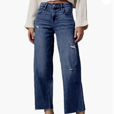 Women's High Waisted Loose Jeans eprolo