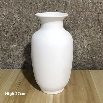 High White Billet Vase Painted DIY eprolo