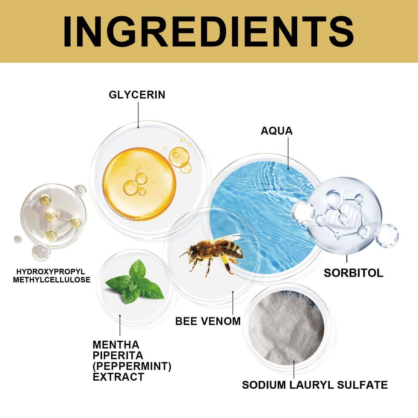 Bee Venom Gingival Toothpaste, Cleaning Stains Breath Fresh Whitening Toothpaste eprolo