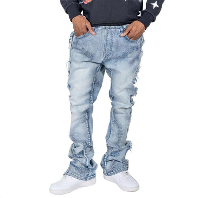 Men's Trousers Slightly Stretch Embroidered Jeans eprolo