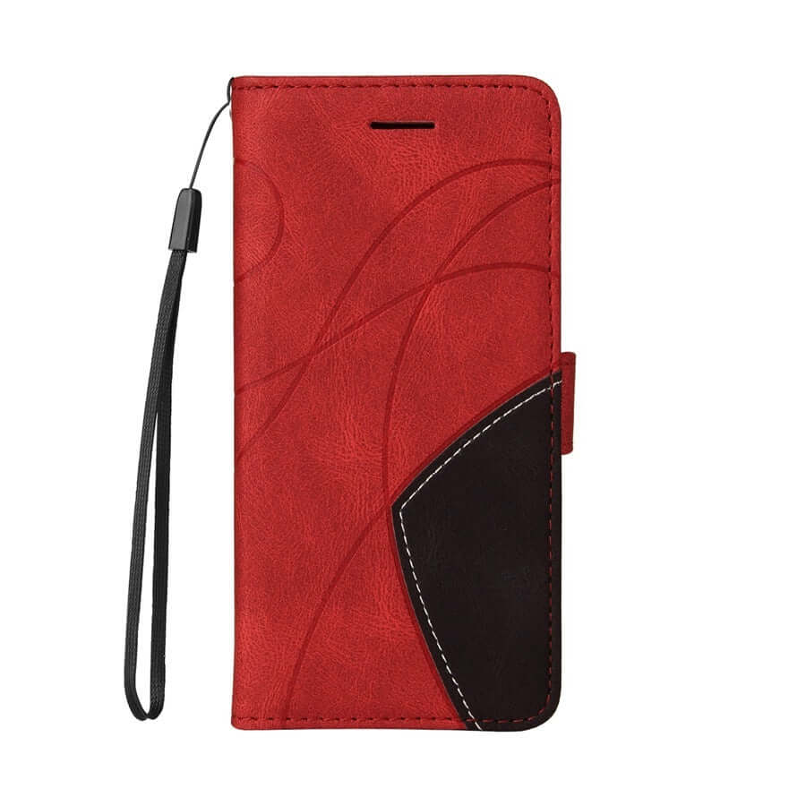 Applicable Leather Case Two-color Patchwork Mobile Phone Protective Case eprolo