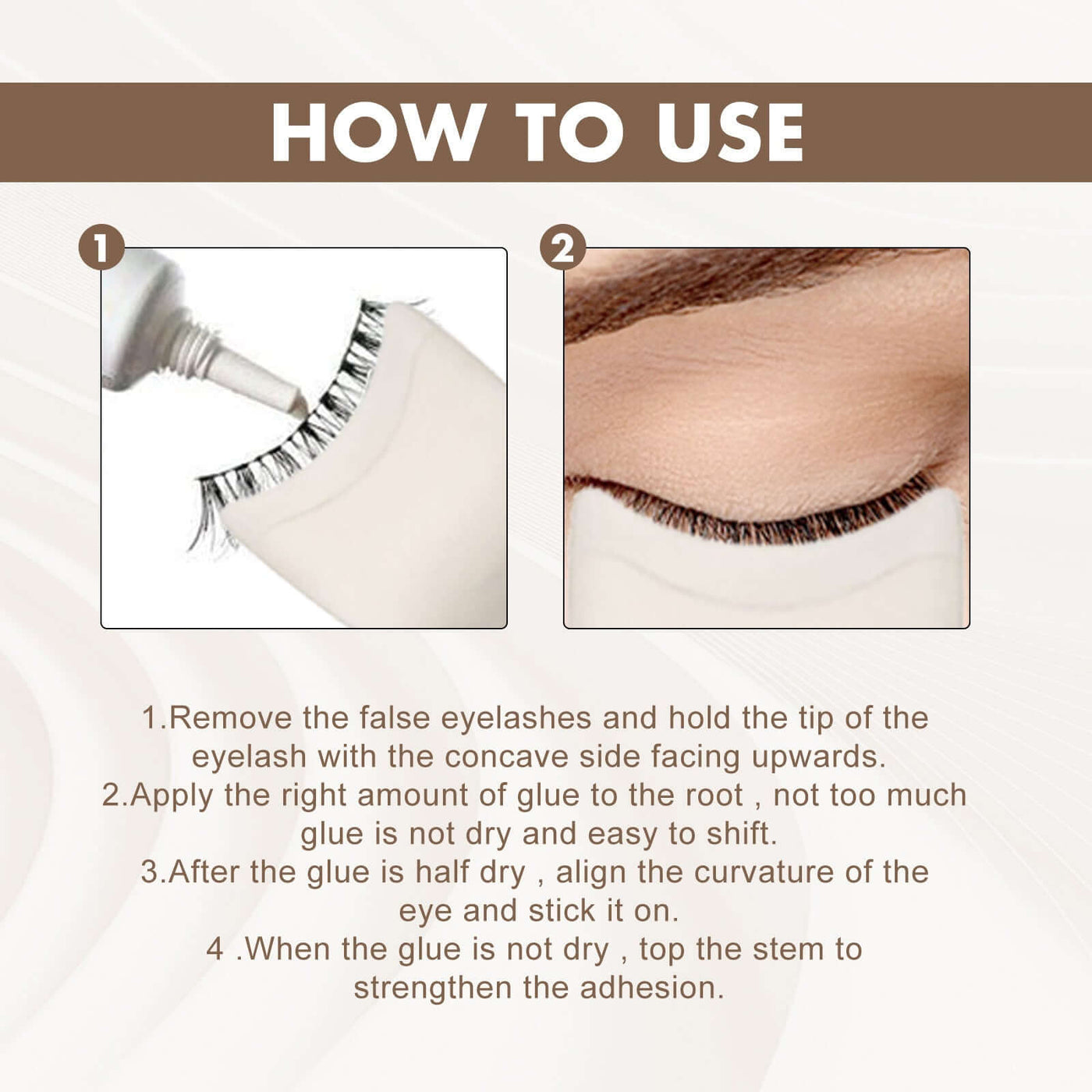 Eyelash Assist Stick, False Eyelash Curl Eye Eyeliner Starter Makeup Tool eprolo