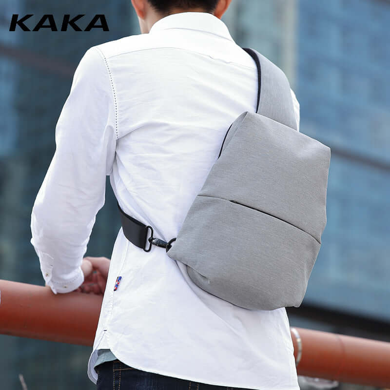 Kaka Chest Bag Men's And Women's Casual Sports One-Shoulder Messenger Bag Multi-Functional Outdoor Running Sports Waterproof Waist Bag eprolo