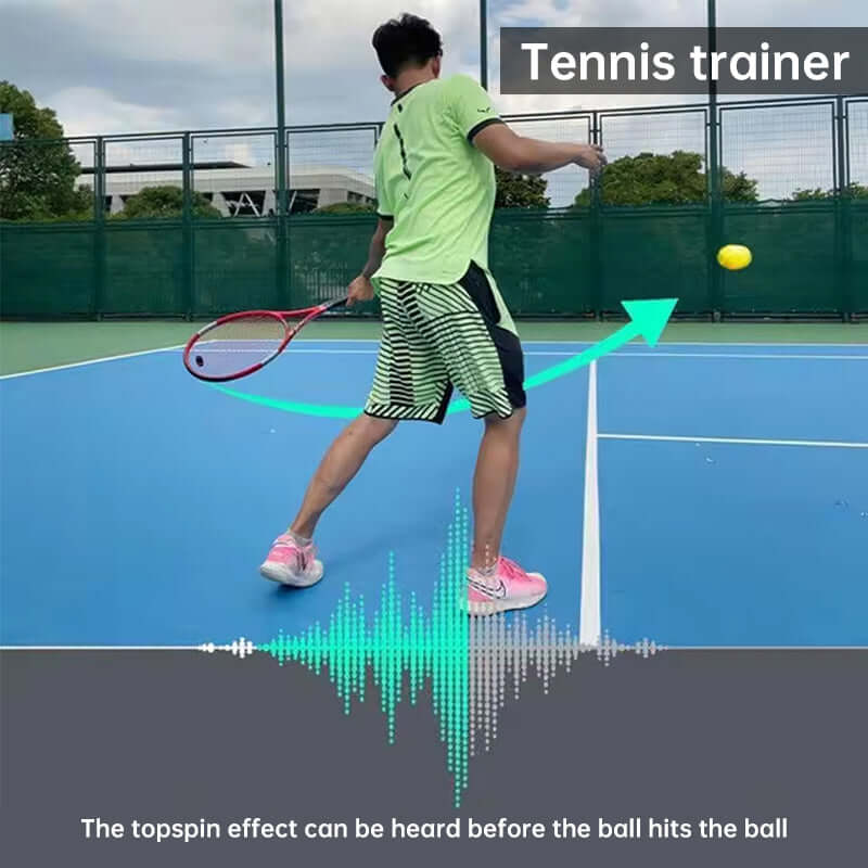 Portable Tennis Topspin Whistle Hitting Trainer - Ideal for Beginners' Swing Aid eprolo