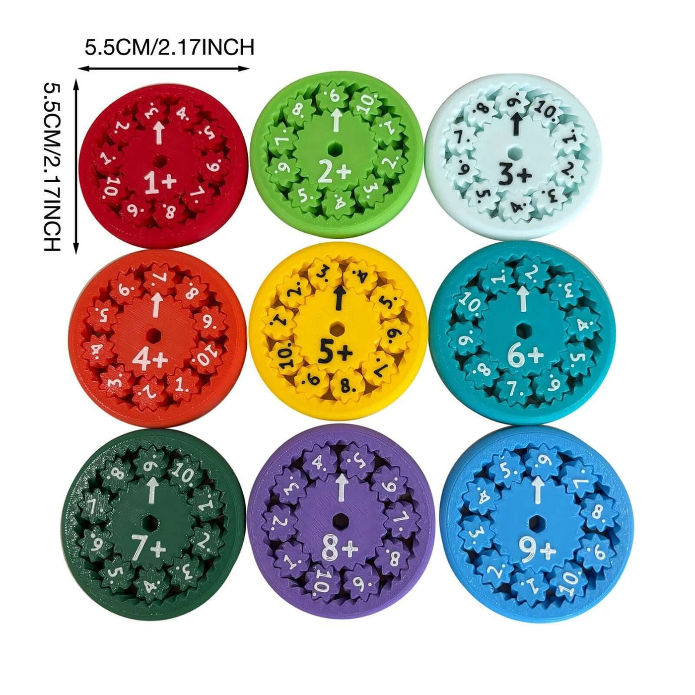 MATH FIDGET SPINNERS 9-piece math fidget spinner teaching enlightenment toy eprolo