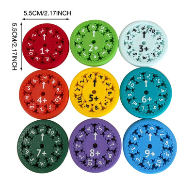 MATH FIDGET SPINNERS 9-piece math fidget spinner teaching enlightenment toy eprolo