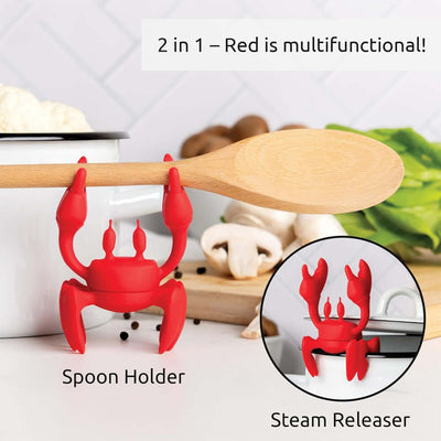 Crab pot edge clip crab silicone tableware holder spoon holder steam radiator anti slip spoon holder anti overflow device eprolo