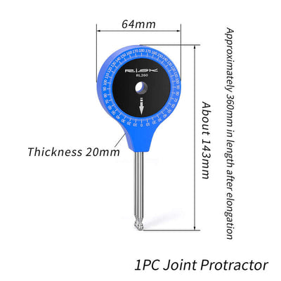 RISK Road Bicycle Airship - Fitting Knee Joint Angle Measuring Protractor for Bike Riding Posture eprolo