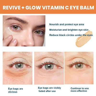 Revive + Glow Vitamin C Eye Balm, Dark Circles Repair Moisturizing Firming Eye Cream Stick eprolo