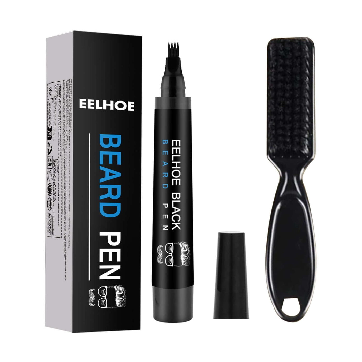 Foreign Trade Cross-Border Beard Filler Pen Kit, Waterproof, Sweat Resistant, Makeup Free Beard Pen Beard Pen eprolo