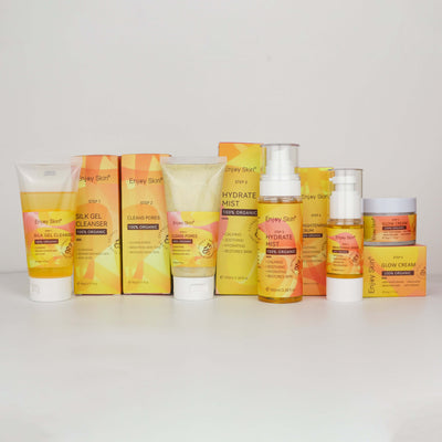 5pcs Natural Organic Vegan Facial Anti Acne Serum Skincare Cream Face Care Whitening Tumeric Skin Care Set eprolo