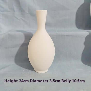 High White Billet Vase Painted DIY eprolo