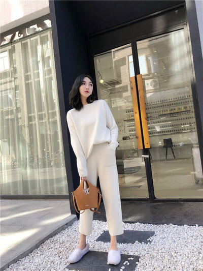 Thin Knit Pants Casual Pants Fashion Suit Women eprolo