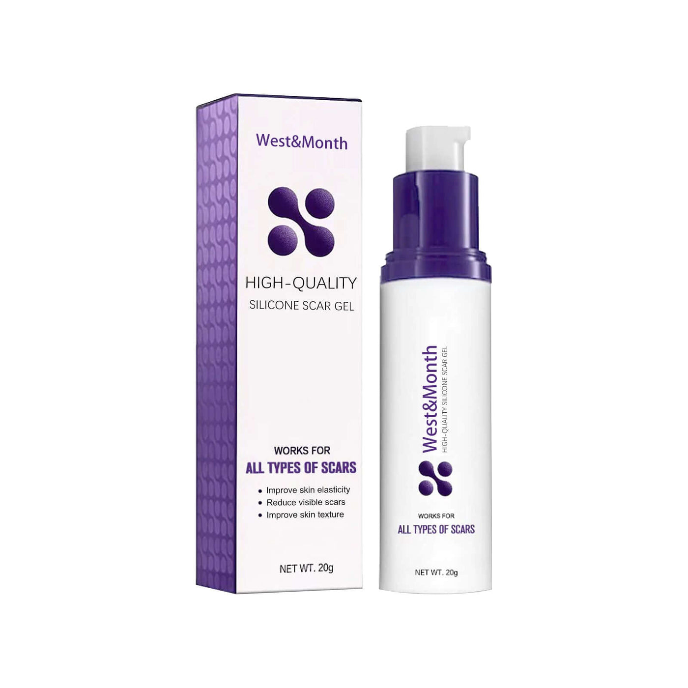 High-quality Silicone Scar Gel, Lighten Acne Mark Scar Repair Skin Smoothing Care Cream eprolo