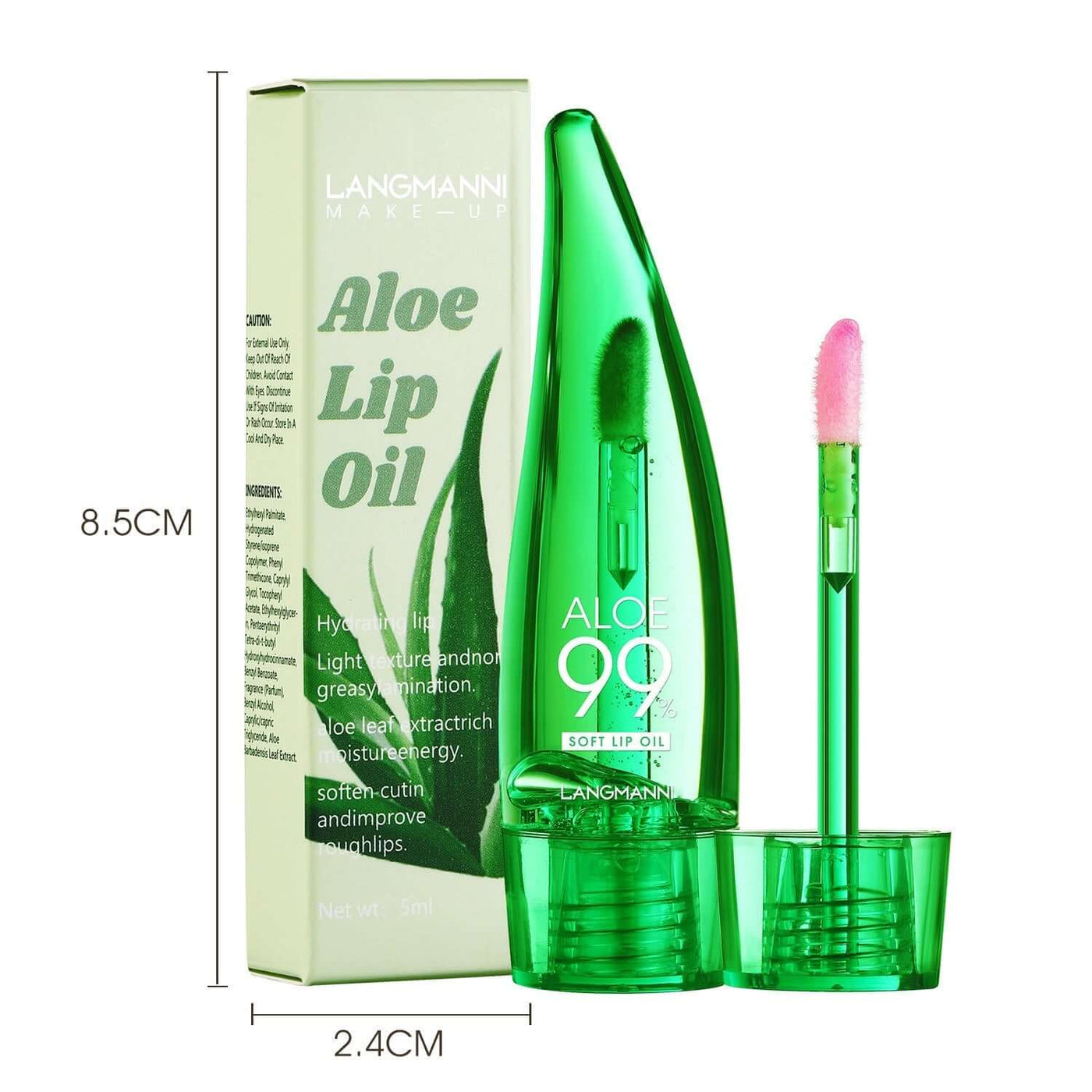 langmannni  Aloe vera lip gloss, temperature-sensitive color-changing lip glaze, moisturizing and protective lipstick, lip oil eprolo
