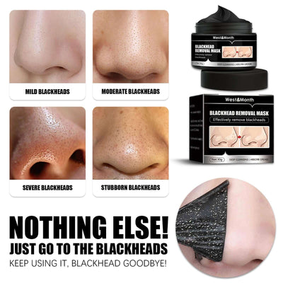 Blackhead Removal Mask, Peel Off Remove Blackhead Activated Carbon Cleansing Face Mask eprolo