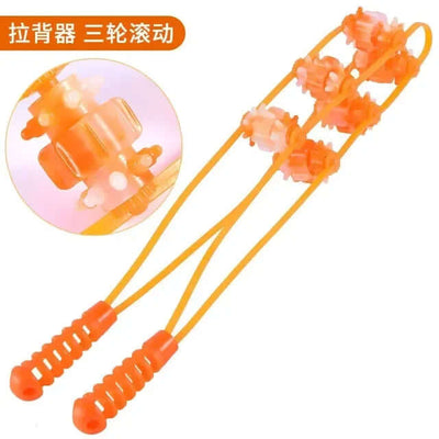 Hand-held Back Shoulder Neck Muscle Massager,Fitness Physiotherapy Massage Roller,Bead Pull-Back Roller Legs Back Waist Massage eprolo