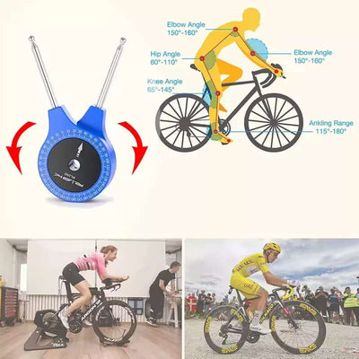 RISK Road Bicycle Airship - Fitting Knee Joint Angle Measuring Protractor for Bike Riding Posture eprolo