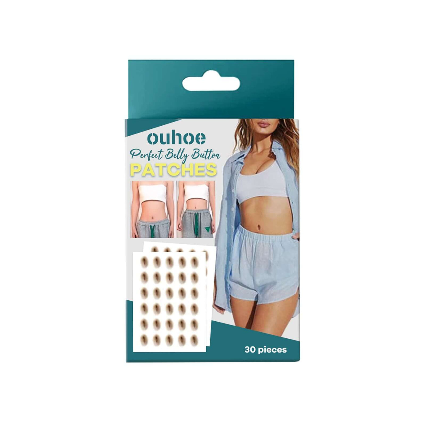 Shaped-up Belly Button Sticker, Height Beauty Body Emulates Waterproof Belly Button Sticker eprolo