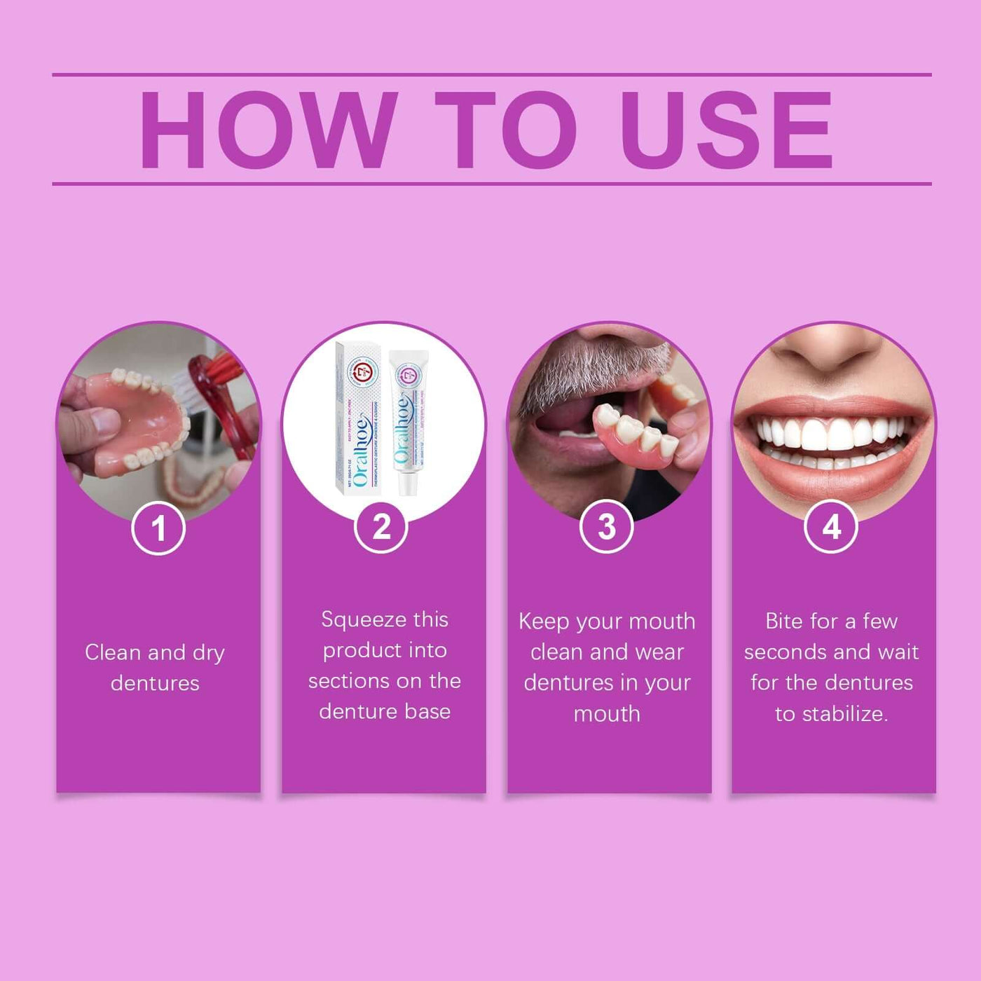 Denture Adhesive Thermoplastic Denture Adhesive Holds Dentures For Increased Comfort eprolo