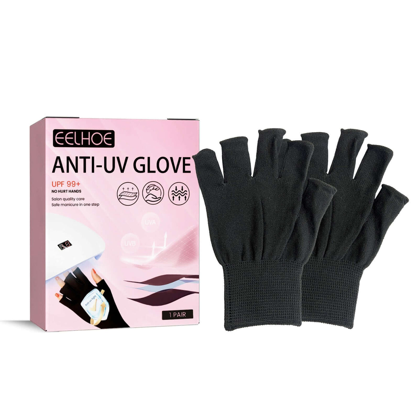 Anti-UV Glove, Anti-Suntan Hand Baking Lamp Blocking Gloves For Nail Lighting eprolo