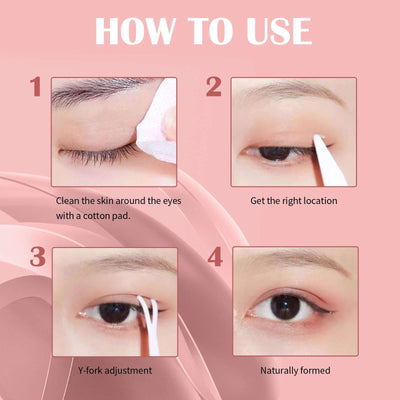 Lace Non-trace Double Eyelid Tape, Natural Non-trace Non-glue Lace Double Eyelid Tape eprolo