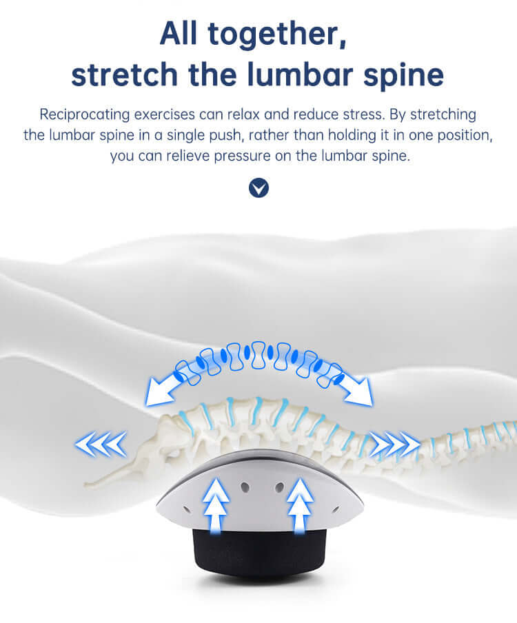 Waist Massager Lumbar Traction Inflatable Hot Compress Back Cervical Stretcher Massage Air Pressure Reduce Relief Pain eprolo