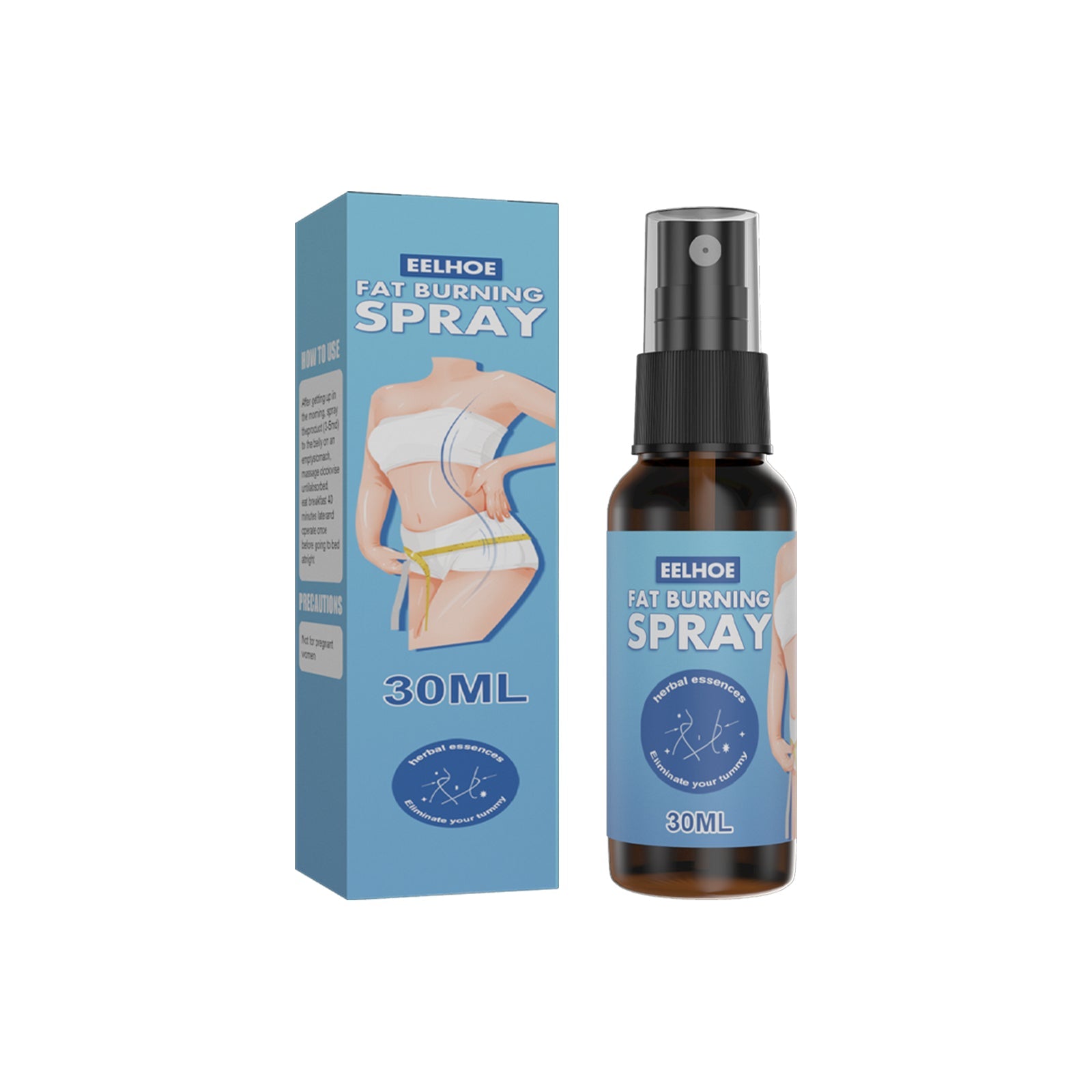 Slimming Spray, Beauty Waist Sculpting Slimming Skin Massage Lotion eprolo