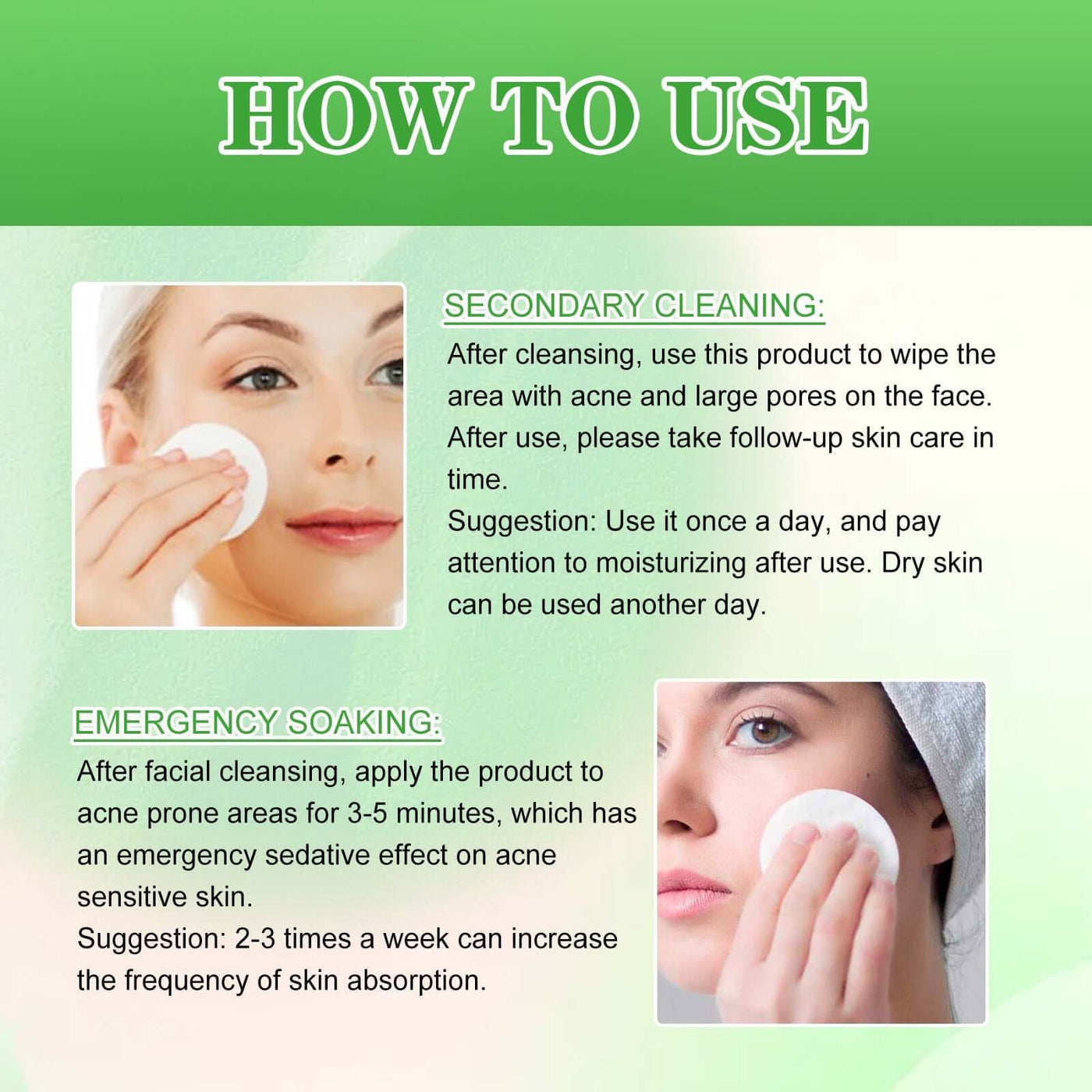 Salicylic Acid Cleaning Gasket, Moisturizing Oil Control Removing Blackheads And Acne Closing Gentle Cleansing Acne Muscle Repair eprolo