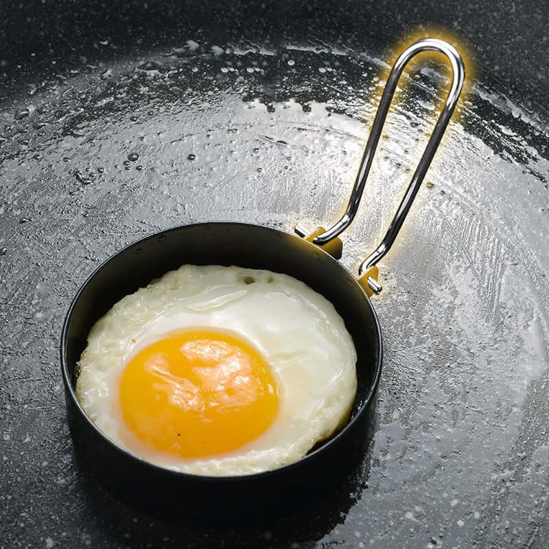 Creative thickened stainless steel non stick coating circular egg fryer hamburger patty mold eprolo