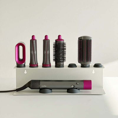 Non - Perforated Hair Dryer Holder. Also for Straighteners & Curling Irons. Ideal for Bathroom Sorting eprolo