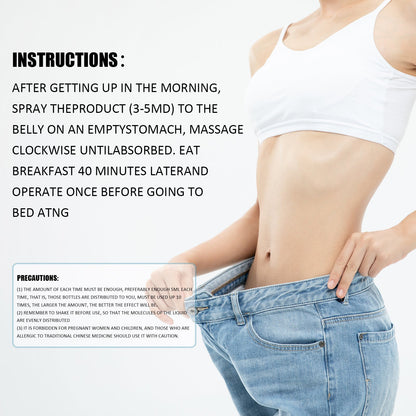 Slimming Spray, Beauty Waist Sculpting Slimming Skin Massage Lotion eprolo