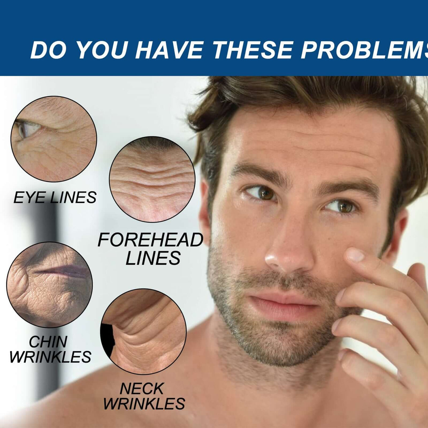 Collagen Wrinkle Remover Cream for Men, Anti Aging Fade Fine Lines Tightening Hydrating Cream eprolo