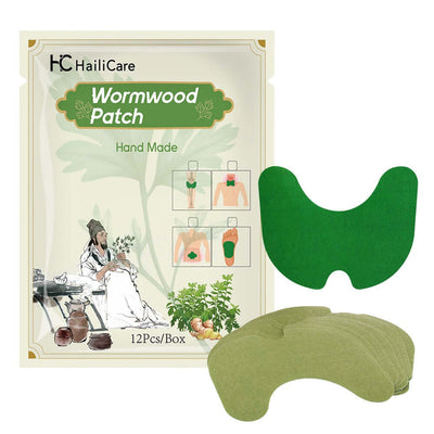 12pieces/Bag Foot Neck Knee Waist Massage Stickers Wormwood Natural Plant Self-heating Relief Joint Ache Pain Cinnamon Ginger eprolo