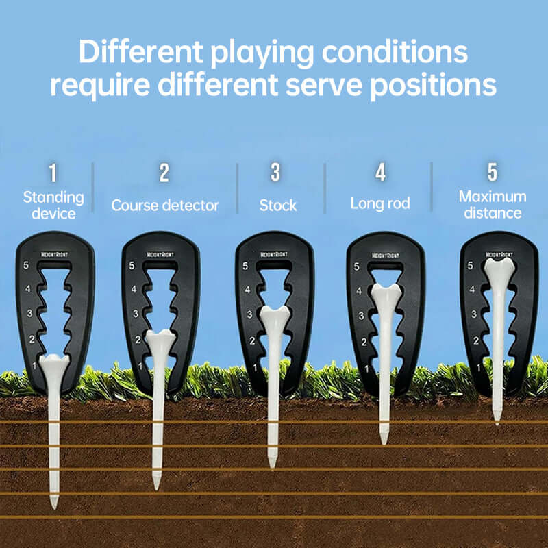 Adjustable Golf Tee Height Tool: Precision setter for consistent swings. Durable, easy - to - use training aid. eprolo