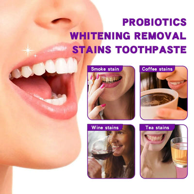 Probiotic Toothpaste, Cleaning Stains And Tartar Fresh Breath Whitening Toothpaste eprolo