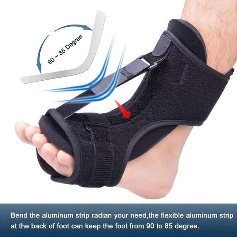Adjustable Plantar Fasciitis Night Splint Foot Drop Orthotic Brace Elastic Dorsal Night Splint eprolo
