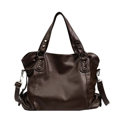 Large Capacity Soft Leather Tote Bag - Simple and Casual Shoulder/Crossbody Bag eprolo